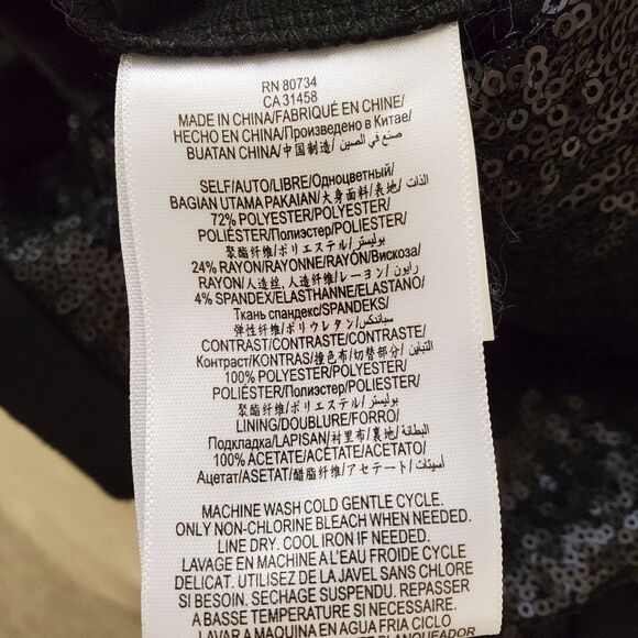 ✨ BCBGeneration ✨ Sequin Cutout Bodycon Mini Dress - [Size 8, Black] - Picture 11 of 11